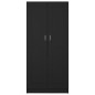 vidaXL Armadio Nero 82,5x51,5x180 cm in Legno Multistrato