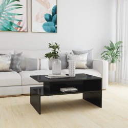 vidaXL Tavolino da Caffè Grigio Lucido 90x60x42,5 cm in Truciolato