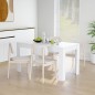 vidaXL Tavolo da Pranzo Bianco 140x74,5x76 cm in Legno Multistrato vidaXL Tavolo da Pranzo Bianco 140x74,5x76 cm in Legno Multistrato