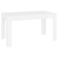 vidaXL Tavolo da Pranzo Bianco 140x74,5x76 cm in Legno Multistrato vidaXL Tavolo da Pranzo Bianco 140x74,5x76 cm in Legno Multistrato