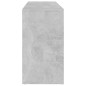 vidaXL Scarpiera con Panchina Grigio Calcestruzzo 103x30x54,5cm Truciolato