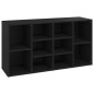vidaXL Scarpiera con Panchina Nero 103x30x54,5cm Truciolato vidaXL Scarpiera con Panchina Nero 103x30x54,5cm Truciolato