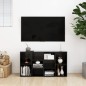 vidaXL Scarpiera con Panchina Nero 103x30x54,5cm Truciolato vidaXL Scarpiera con Panchina Nero 103x30x54,5cm Truciolato
