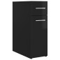 vidaXL Armadietto da Farmacia Nero Lucido 20x45,5x60 cm in Truciolato