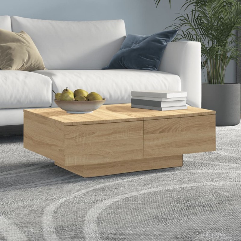 vidaXL Tavolino da Caffè Rovere Sonoma 90x60x31 cm in Truciolato vidaXL Tavolino da Caffè Rovere Sonoma 90x60x31 cm in Truciolato
