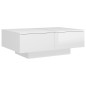 vidaXL Tavolino Salotto Bianco Lucido 90x60x31 cm in Legno Multistrato vidaXL Tavolino Salotto Bianco Lucido 90x60x31 cm in Legno Multistrato