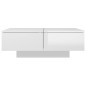 vidaXL Tavolino Salotto Bianco Lucido 90x60x31 cm in Legno Multistrato vidaXL Tavolino Salotto Bianco Lucido 90x60x31 cm in Legno Multistrato