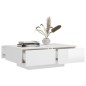 vidaXL Tavolino Salotto Bianco Lucido 90x60x31 cm in Legno Multistrato vidaXL Tavolino Salotto Bianco Lucido 90x60x31 cm in Legno Multistrato