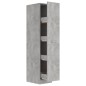 vidaXL Armadietto da Farmacia Grigio Cemento 30x42,5x150cm Multistrato vidaXL Armadietto da Farmacia Grigio Cemento 30x42,5x150cm Multistrato