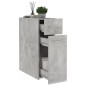vidaXL Armadietto da Farmacia Grigio Cemento 20x45,5x60 cm Truciolato vidaXL Armadietto da Farmacia Grigio Cemento 20x45,5x60 cm Truciolato