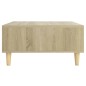 vidaXL Tavolino da Salotto Bianco e Sonoma 60x60x30 cm in Truciolato vidaXL Tavolino da Salotto Bianco e Sonoma 60x60x30 cm in Truciolato