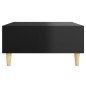 vidaXL Tavolino da Salotto Nero Lucido 60x60x30 cm in Truciolato vidaXL Tavolino da Salotto Nero Lucido 60x60x30 cm in Truciolato