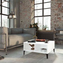 vidaXL Tavolino da Salotto Bianco 60x60x30 cm in Truciolato