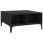 vidaXL Tavolino da Salotto Nero 60x60x30 cm in Truciolato