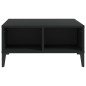 vidaXL Tavolino da Salotto Nero 60x60x30 cm in Truciolato