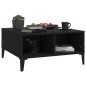 vidaXL Tavolino da Salotto Nero 60x60x30 cm in Truciolato