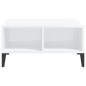 vidaXL Tavolino da Salotto Bianco Lucido 60x60x30 cm in Truciolato vidaXL Tavolino da Salotto Bianco Lucido 60x60x30 cm in Truciolato