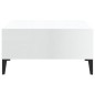 vidaXL Tavolino da Salotto Bianco Lucido 60x60x30 cm in Truciolato vidaXL Tavolino da Salotto Bianco Lucido 60x60x30 cm in Truciolato