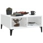 vidaXL Tavolino da Salotto Bianco Lucido 60x60x30 cm in Truciolato vidaXL Tavolino da Salotto Bianco Lucido 60x60x30 cm in Truciolato