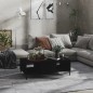 vidaXL Tavolino da Salotto Nero 103,5x60x35 cm in Truciolato