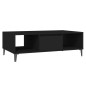 vidaXL Tavolino da Salotto Nero 103,5x60x35 cm in Truciolato