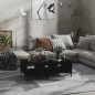 vidaXL Tavolino da Salotto Nero 103,5x60x35 cm in Truciolato