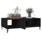 vidaXL Tavolino da Salotto Nero 103,5x60x35 cm in Truciolato