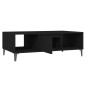vidaXL Tavolino da Salotto Nero 103,5x60x35 cm in Truciolato