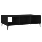 vidaXL Tavolino da Salotto Nero 103,5x60x35 cm in Truciolato