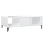vidaXL Tavolino da Salotto Bianco Lucido 103,5x60x35 cm in Truciolato vidaXL Tavolino da Salotto Bianco Lucido 103,5x60x35 cm in Truciolato
