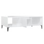 vidaXL Tavolino da Salotto Bianco Lucido 103,5x60x35 cm in Truciolato vidaXL Tavolino da Salotto Bianco Lucido 103,5x60x35 cm in Truciolato