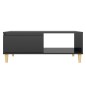 vidaXL Tavolino da Salotto Nero Lucido 90x60x35 cm in Truciolato vidaXL Tavolino da Salotto Nero Lucido 90x60x35 cm in Truciolato