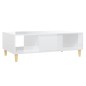 vidaXL Tavolino da Salotto Bianco Lucido 103,5x60x35 cm in Truciolato vidaXL Tavolino da Salotto Bianco Lucido 103,5x60x35 cm in Truciolato