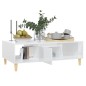 vidaXL Tavolino da Salotto Bianco Lucido 103,5x60x35 cm in Truciolato vidaXL Tavolino da Salotto Bianco Lucido 103,5x60x35 cm in Truciolato