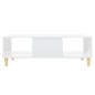 vidaXL Tavolino da Salotto Bianco Lucido 103,5x60x35 cm in Truciolato vidaXL Tavolino da Salotto Bianco Lucido 103,5x60x35 cm in Truciolato