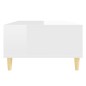 vidaXL Tavolino da Salotto Bianco Lucido 103,5x60x35 cm in Truciolato vidaXL Tavolino da Salotto Bianco Lucido 103,5x60x35 cm in Truciolato