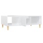 vidaXL Tavolino da Salotto Bianco Lucido 103,5x60x35 cm in Truciolato vidaXL Tavolino da Salotto Bianco Lucido 103,5x60x35 cm in Truciolato
