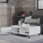 vidaXL Tavolino da Salotto Bianco Lucido 90x60x35 cm in Truciolato vidaXL Tavolino da Salotto Bianco Lucido 90x60x35 cm in Truciolato