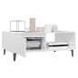 vidaXL Tavolino da Salotto Bianco Lucido 90x60x35 cm in Truciolato vidaXL Tavolino da Salotto Bianco Lucido 90x60x35 cm in Truciolato
