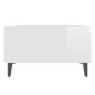 vidaXL Tavolino da Salotto Bianco Lucido 90x60x35 cm in Truciolato vidaXL Tavolino da Salotto Bianco Lucido 90x60x35 cm in Truciolato
