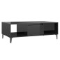 vidaXL Tavolino da Salotto Nero Lucido 103,5x60x35 cm in Truciolato vidaXL Tavolino da Salotto Nero Lucido 103,5x60x35 cm in Truciolato