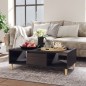 vidaXL Tavolino da Salotto Grigio Lucido 103,5x60x35 cm in Truciolato vidaXL Tavolino da Salotto Grigio Lucido 103,5x60x35 cm in Truciolato