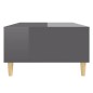 vidaXL Tavolino da Salotto Grigio Lucido 103,5x60x35 cm in Truciolato vidaXL Tavolino da Salotto Grigio Lucido 103,5x60x35 cm in Truciolato