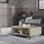 vidaXL Tavolino Salotto Bianco e Rovere Sonoma 90x60x35 cm Truciolato vidaXL Tavolino Salotto Bianco e Rovere Sonoma 90x60x35 cm Truciolato