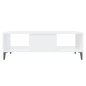 vidaXL Tavolino da Salotto Bianco 103,5x60x35 cm in Legno Multistrato vidaXL Tavolino da Salotto Bianco 103,5x60x35 cm in Legno Multistrato