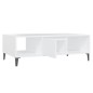 vidaXL Tavolino da Salotto Bianco 103,5x60x35 cm in Legno Multistrato vidaXL Tavolino da Salotto Bianco 103,5x60x35 cm in Legno Multistrato