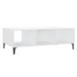 vidaXL Tavolino da Salotto Bianco 103,5x60x35 cm in Legno Multistrato vidaXL Tavolino da Salotto Bianco 103,5x60x35 cm in Legno Multistrato