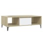 vidaXL Tavolino Salotto Bianco Rovere Sonoma 103,5x60x35cm Truciolato vidaXL Tavolino Salotto Bianco Rovere Sonoma 103,5x60x35cm Truciolato