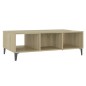 vidaXL Tavolino Salotto Bianco Rovere Sonoma 103,5x60x35cm Truciolato vidaXL Tavolino Salotto Bianco Rovere Sonoma 103,5x60x35cm Truciolato