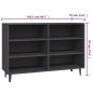 vidaXL Credenza Grigia 103,5x35x70 cm in Truciolato vidaXL Credenza Grigia 103,5x35x70 cm in Truciolato